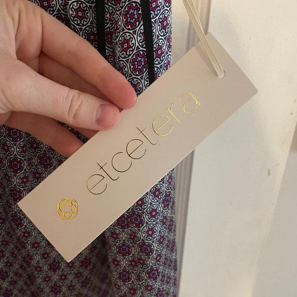 Etcetera Silk Patterned Tank (Size 10) - Picture 3 of 11